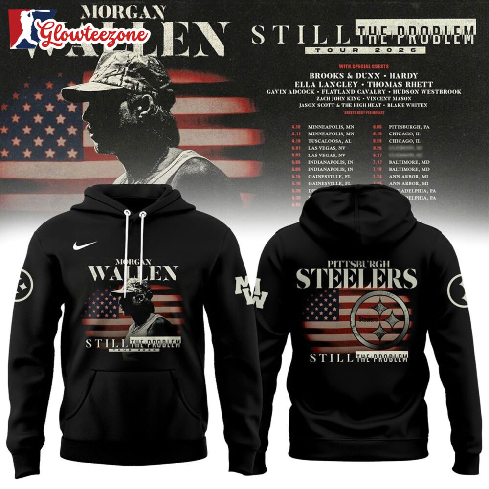 Pittsburgh Steelers x Morgan Wallen Still The Problem Tour 2026 Hoodie