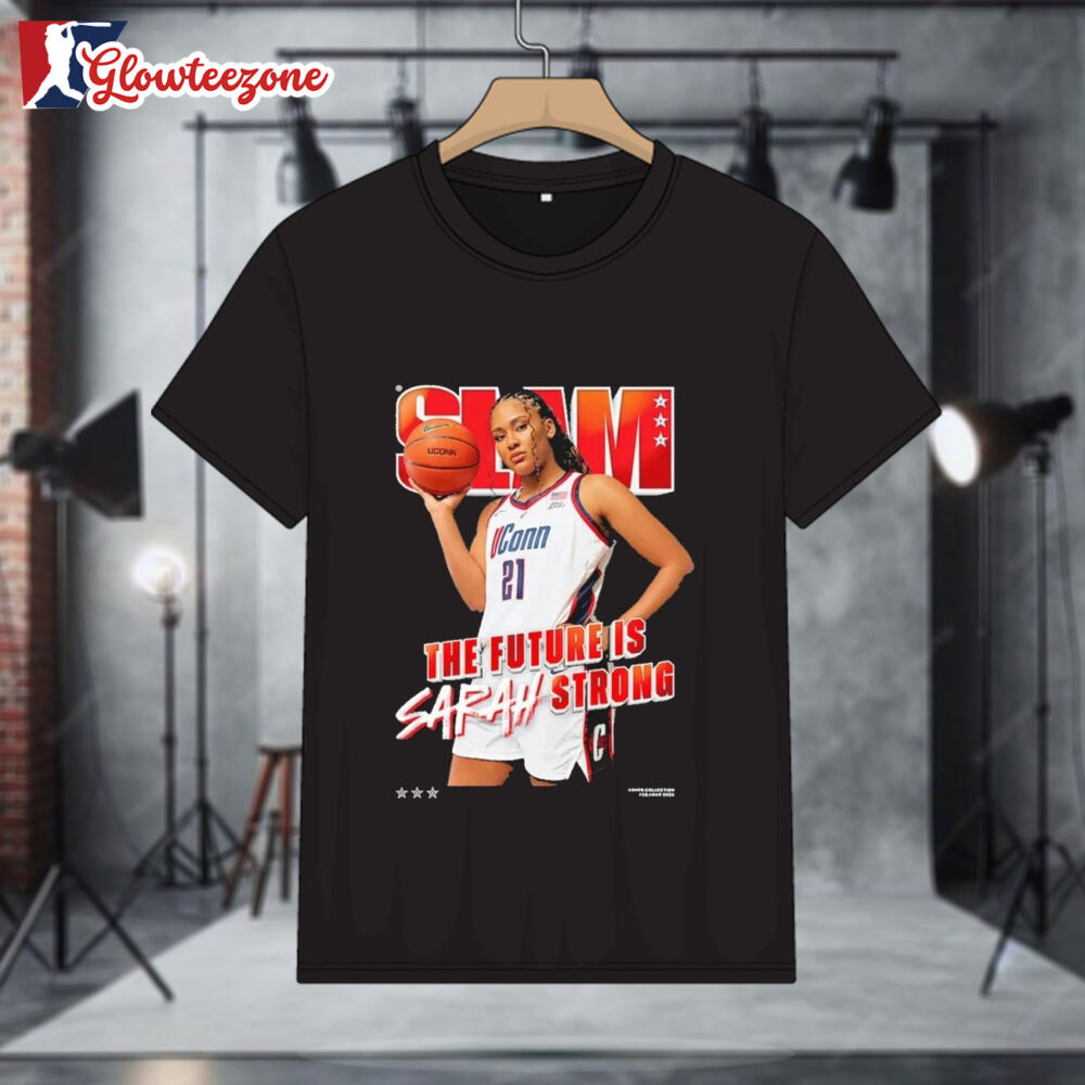 SLAM 260 Sarah Strong Uconn Huskies The Future Is Sarah Strong Rising Star Magazine Cover T Shirt 1