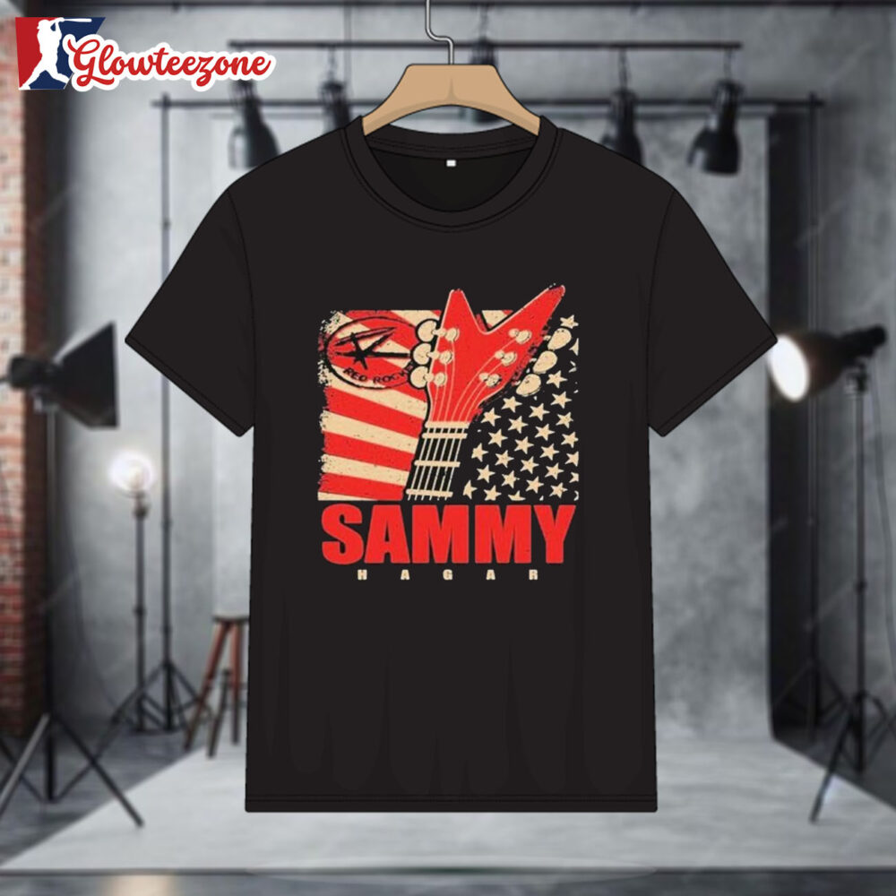 Sammy Hagar Red Rocker Flag T shirts 1