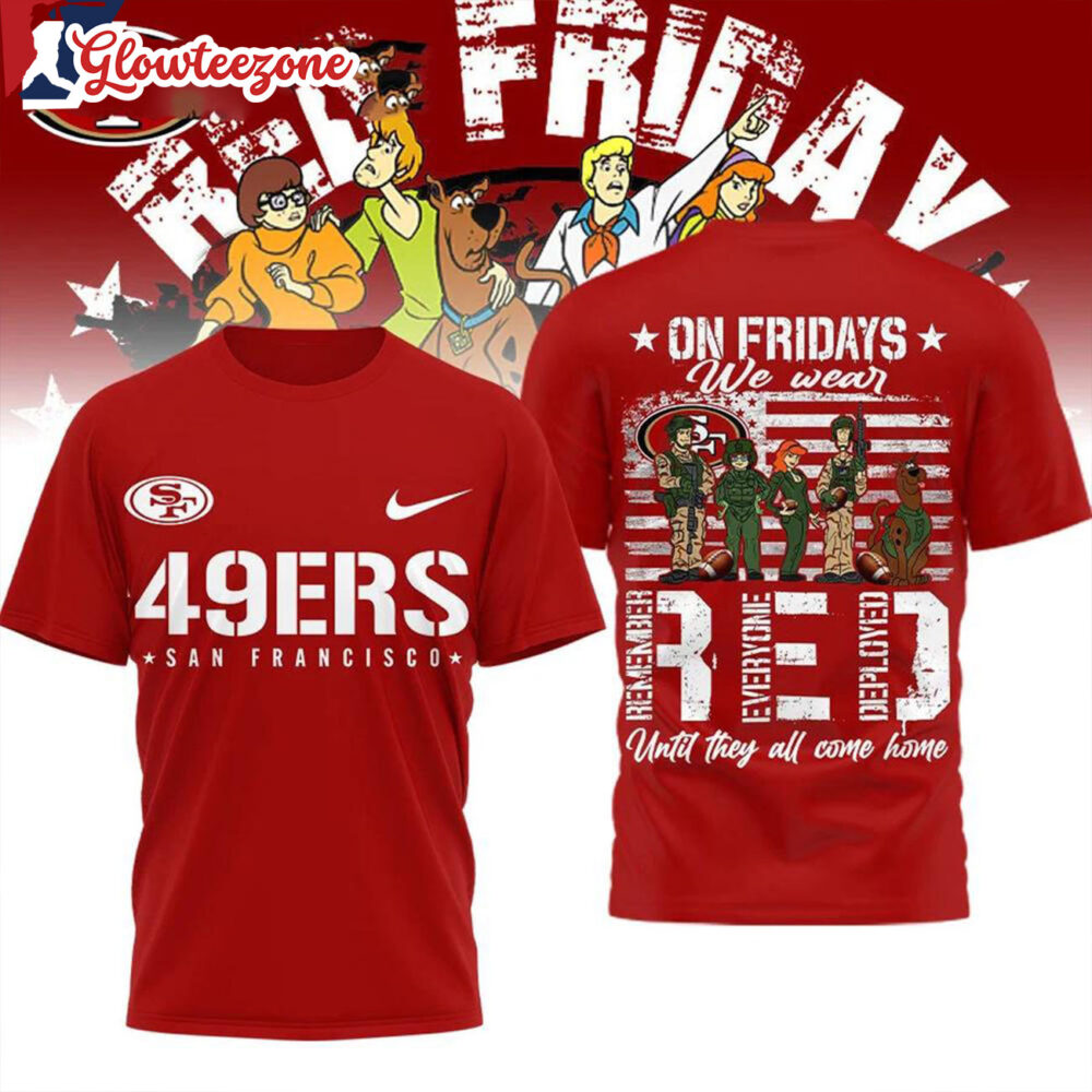 San Francisco 49ers 2026 NFL Scooby Doo Red Friday Special New All Over Print Shirtxxx
