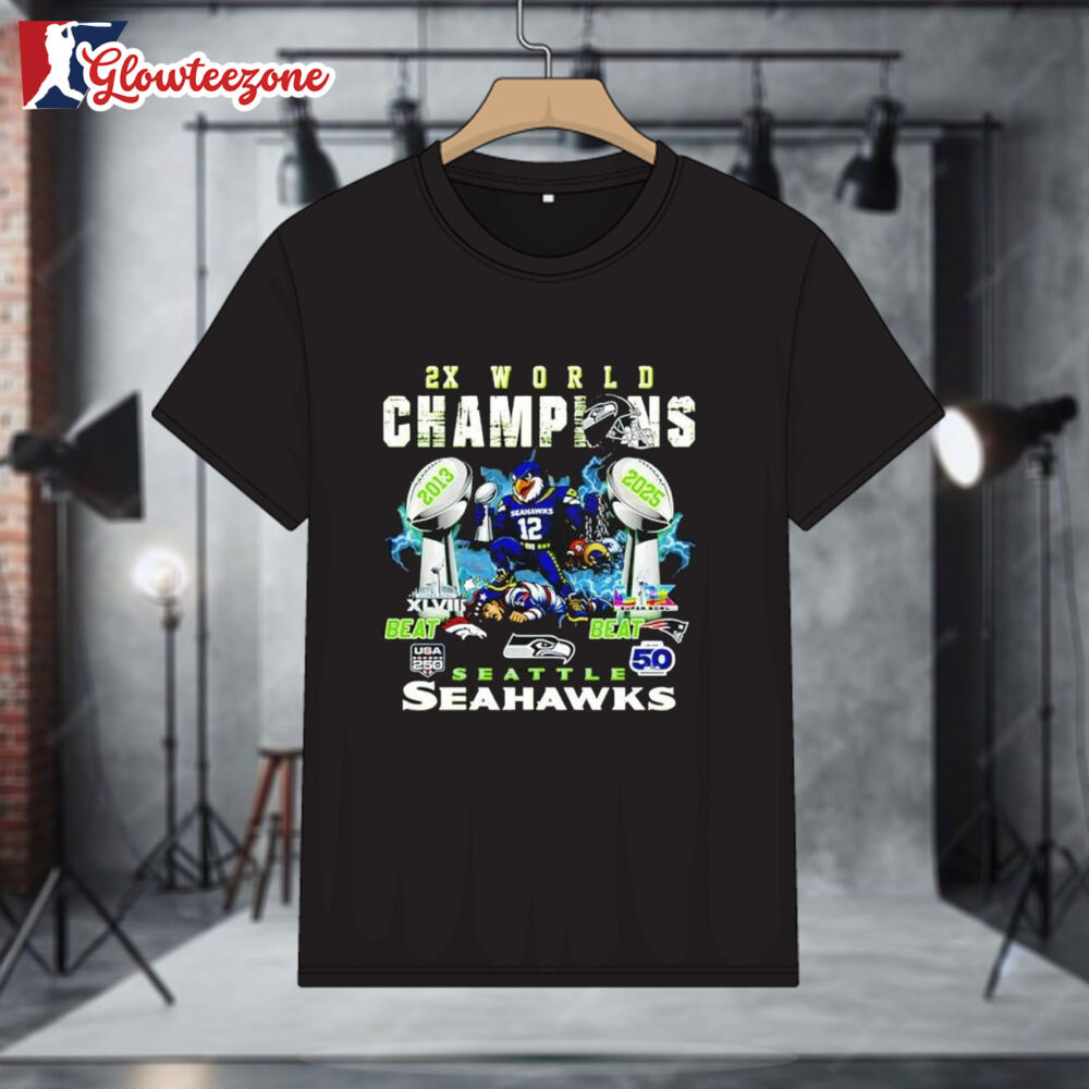 Seahawks Beats Patriots Super Bowl 2025 Shirt 1