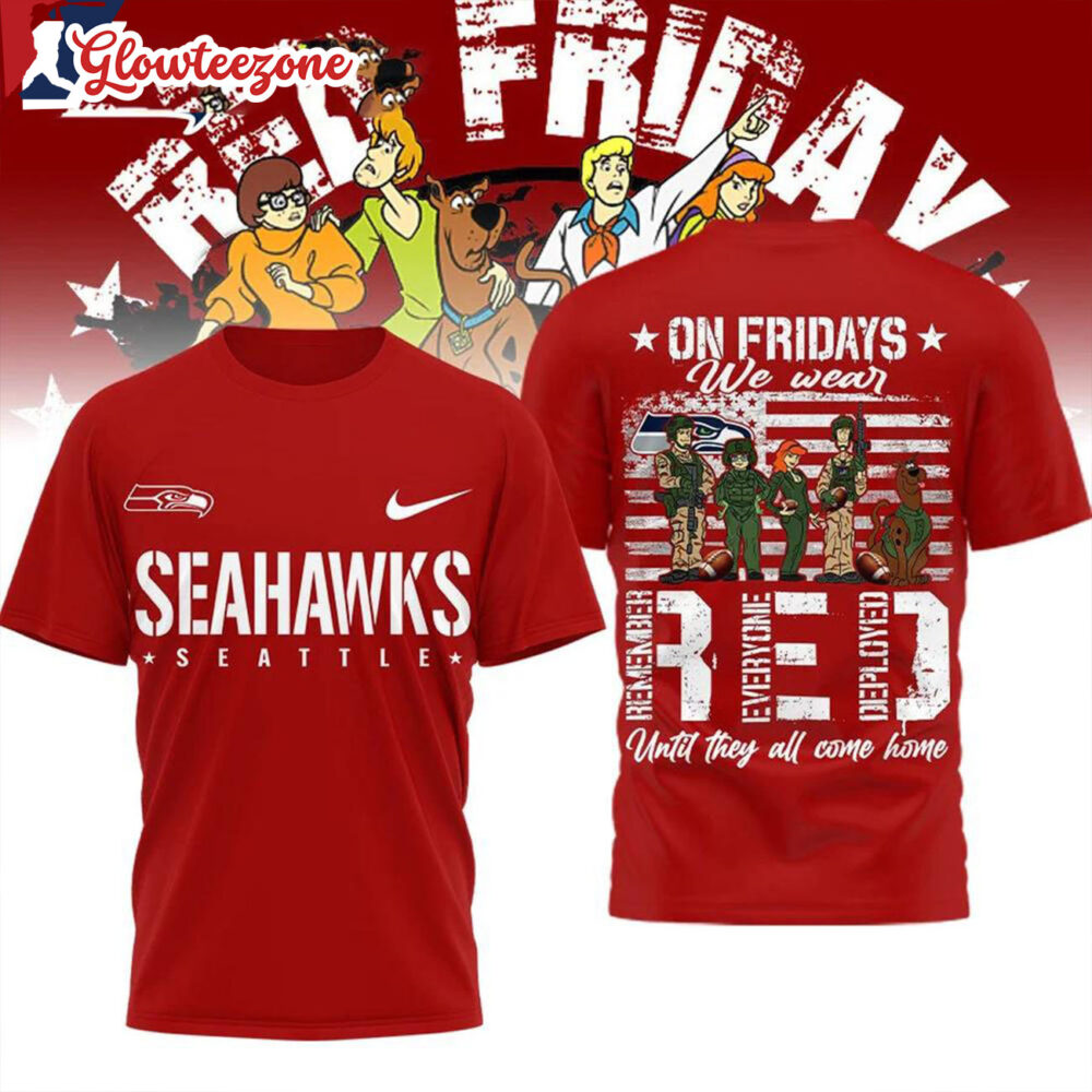 Seattle Seahawks 2026 NFL Scooby Doo Red Friday Special New All Over Print Shirtxxx