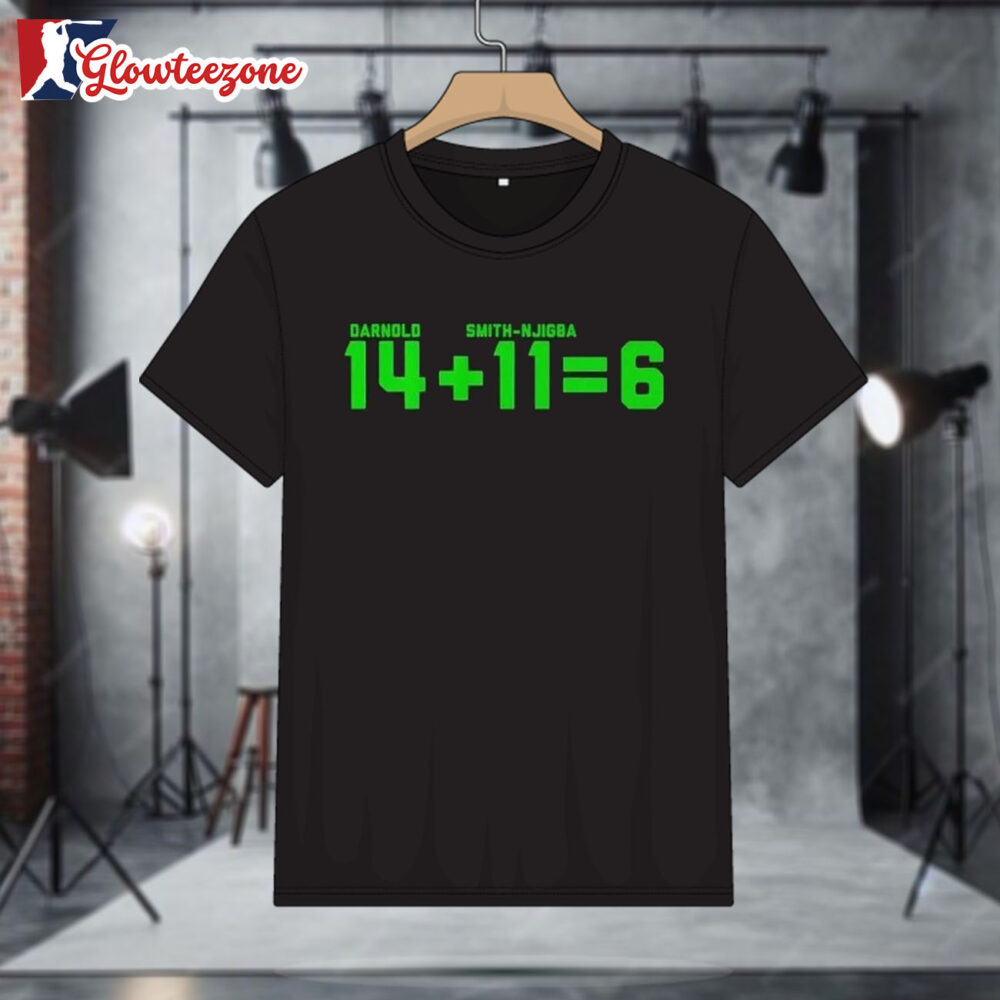 Seattle Seahawks Darnold 14 Smith njigba 11 6 T shirt 1