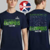 Seattle Seahawks Emerald City Fanatics Super Bowl LX Champions Autograph Signing Roster Two Sided Shirt