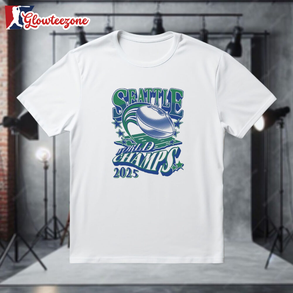 Seattle Seahawks Evergreen State Legends World Champions 2025 T Shirt Sweatshirt Hoodie 1