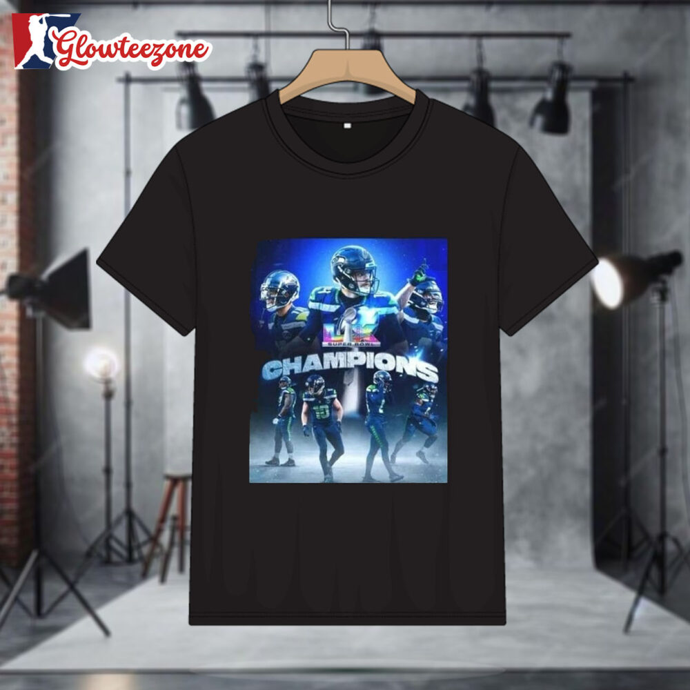 Seattle Seahawks S Bowl Champions Poster T Shirt Sweatshirt Hoodie 1