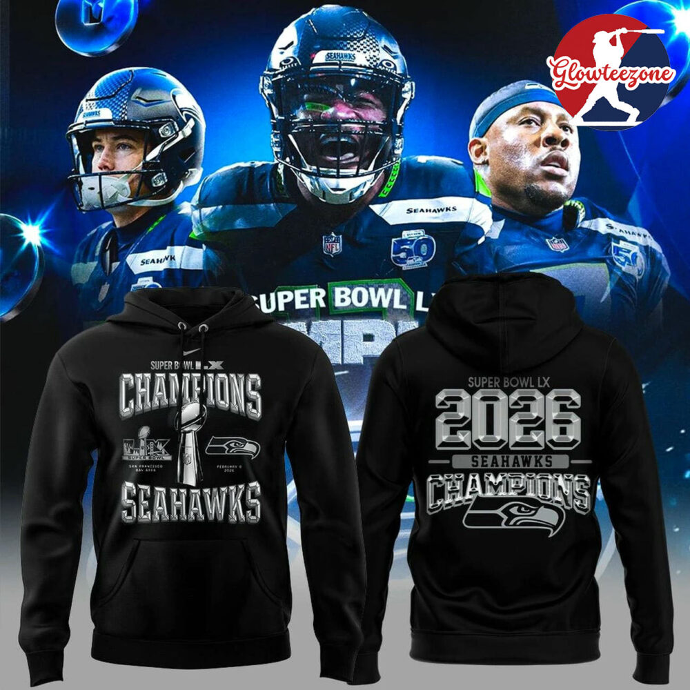 Seattle Seahawks Super Bowl LX Champions 3D T Shirt Sweatshirt Hoodie