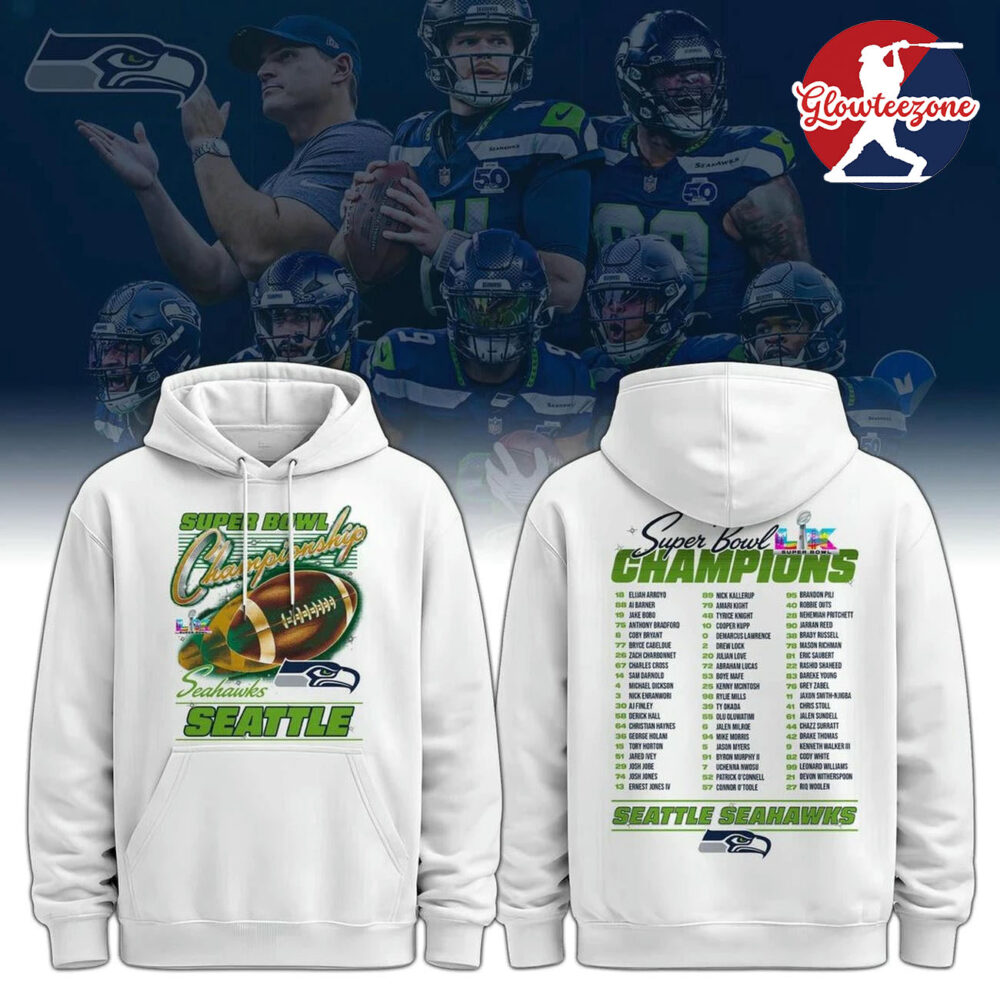 Seattle Seahawks Super Bowl LX Champions Edition 3D T Shirt Sweatshirt Hoodie