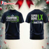 Seattle Seahawks Super Bowl LX Champs One Team One History Two Sided Shirt