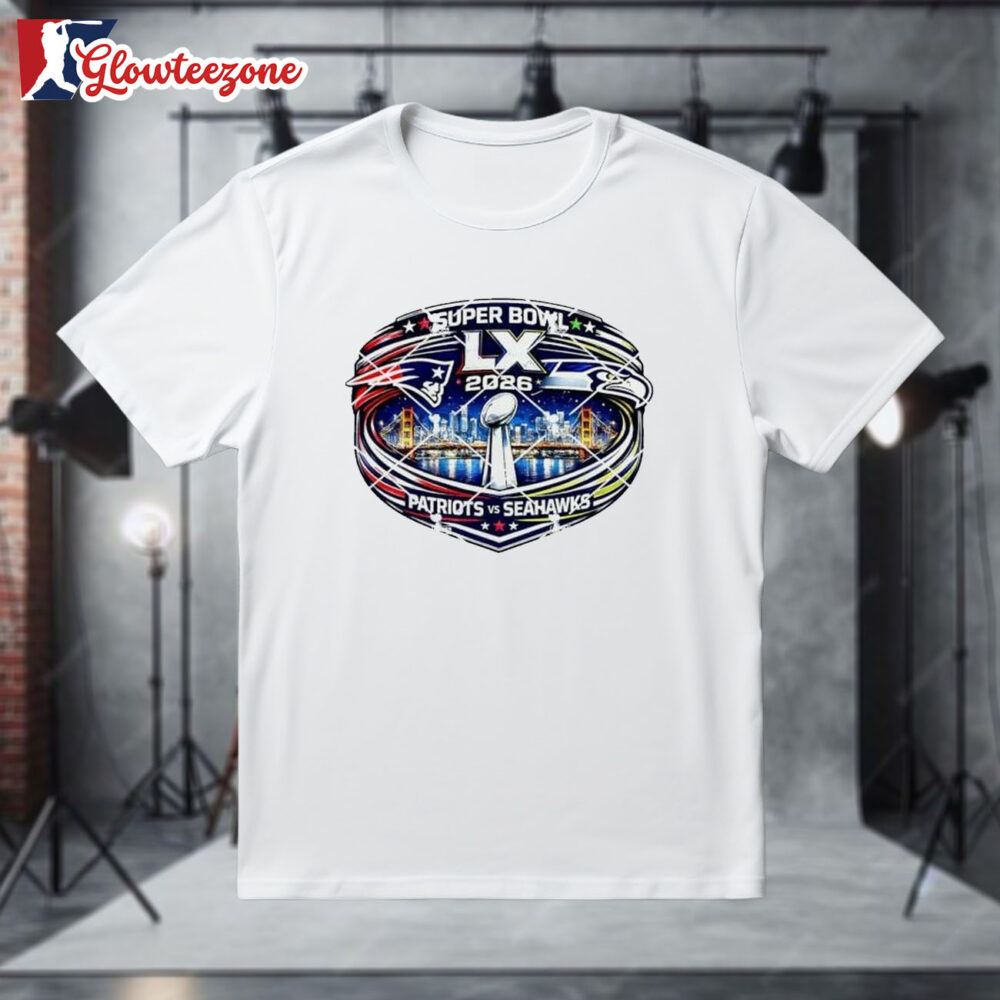Super Bowl LX 2026 Patriots Vs Seahawks Shirt 1