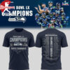 Super Bowl LX Champions Seattle Seahawks 2025 Two Sided Shirt
