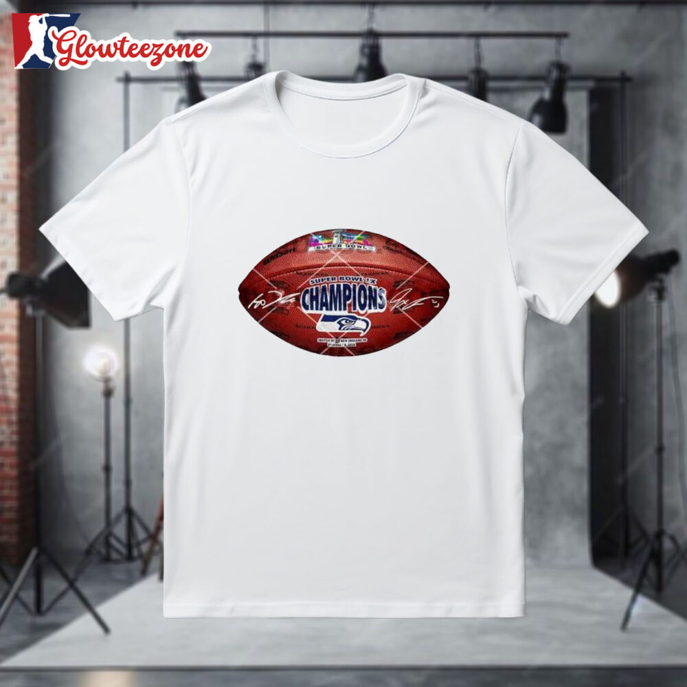 Super Bowl Lx Champions Seattle Seahawks Football Signed Shirt 1
