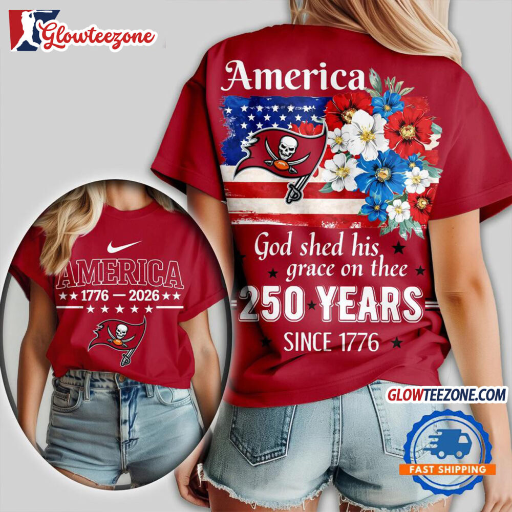 Tampa Bay Buccaneers America God Shed His Grace On Thee Unisex T Shirt