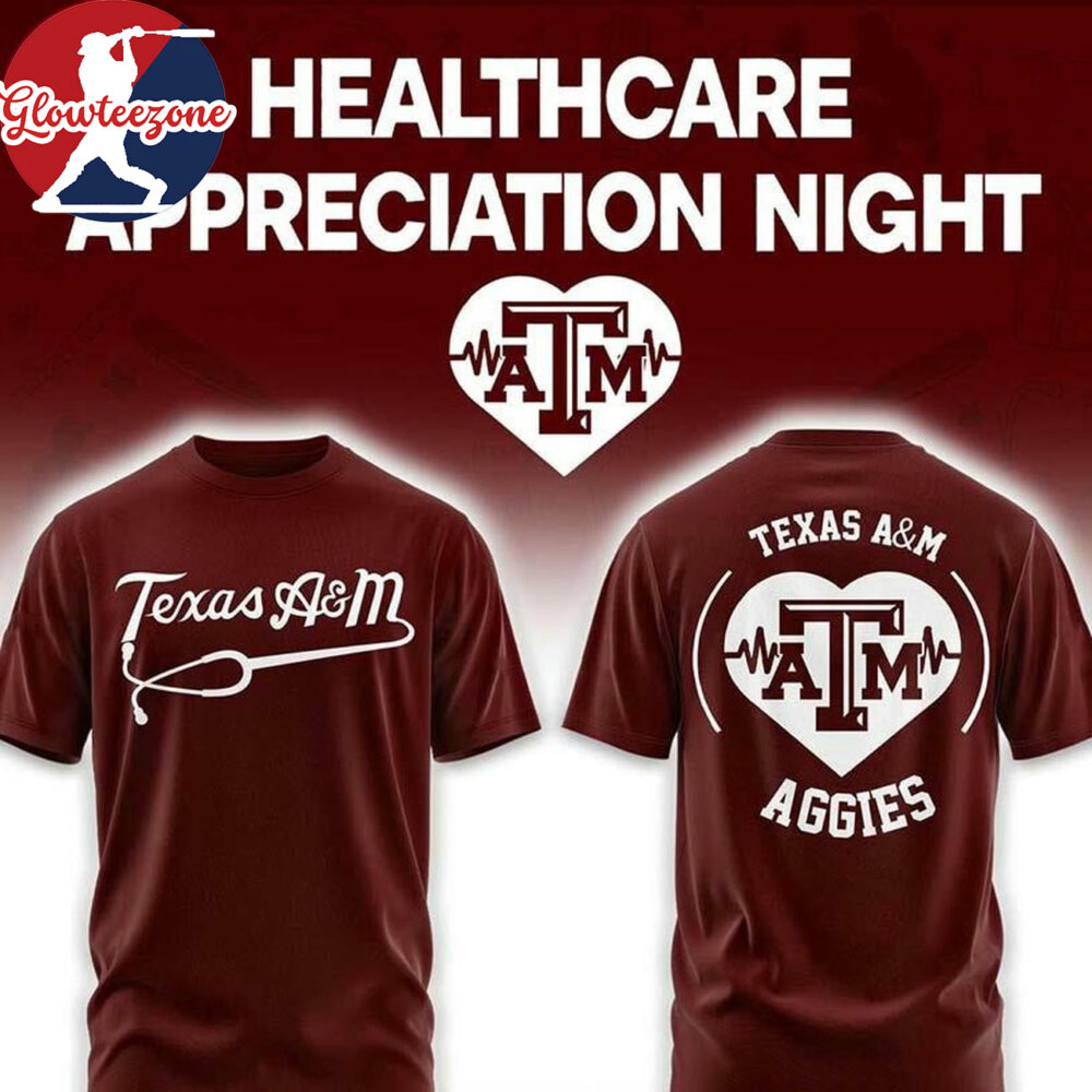 Texas AM Aggies Healthcare Appreciation Night 2026 NCAA 3D T Shirt Sweatshirt Hoodie