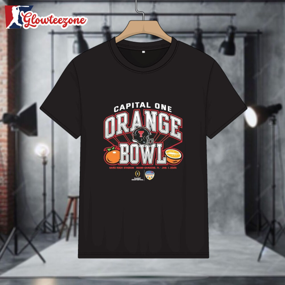 Texas Tech Red Raiders 2025 Cfp Capital One Orange Bowl Shirt 1