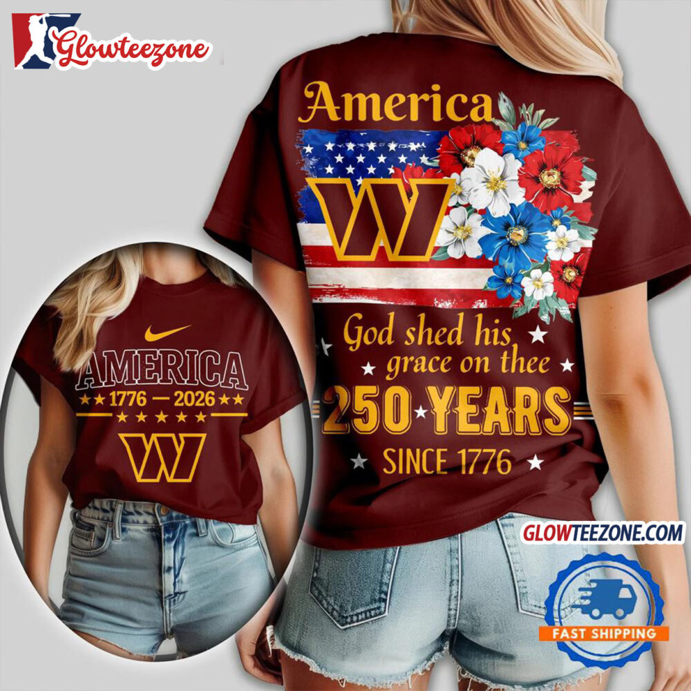 Washington Commanders America God Shed His Grace On Thee Unisex T Shirt
