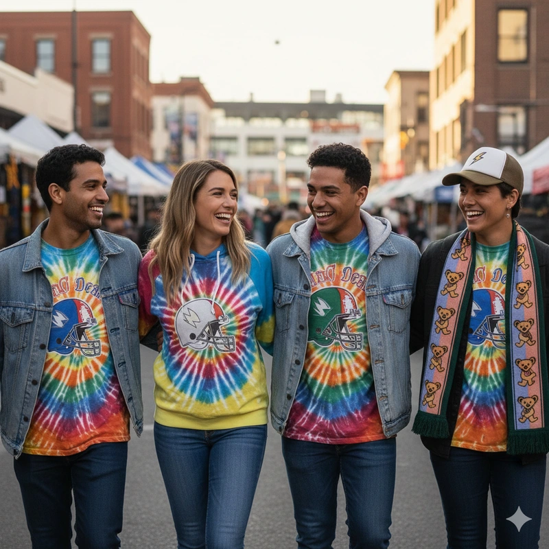Why Grateful Dead–Inspired Designs Feel So Natural in Modern NFL Fanwear
